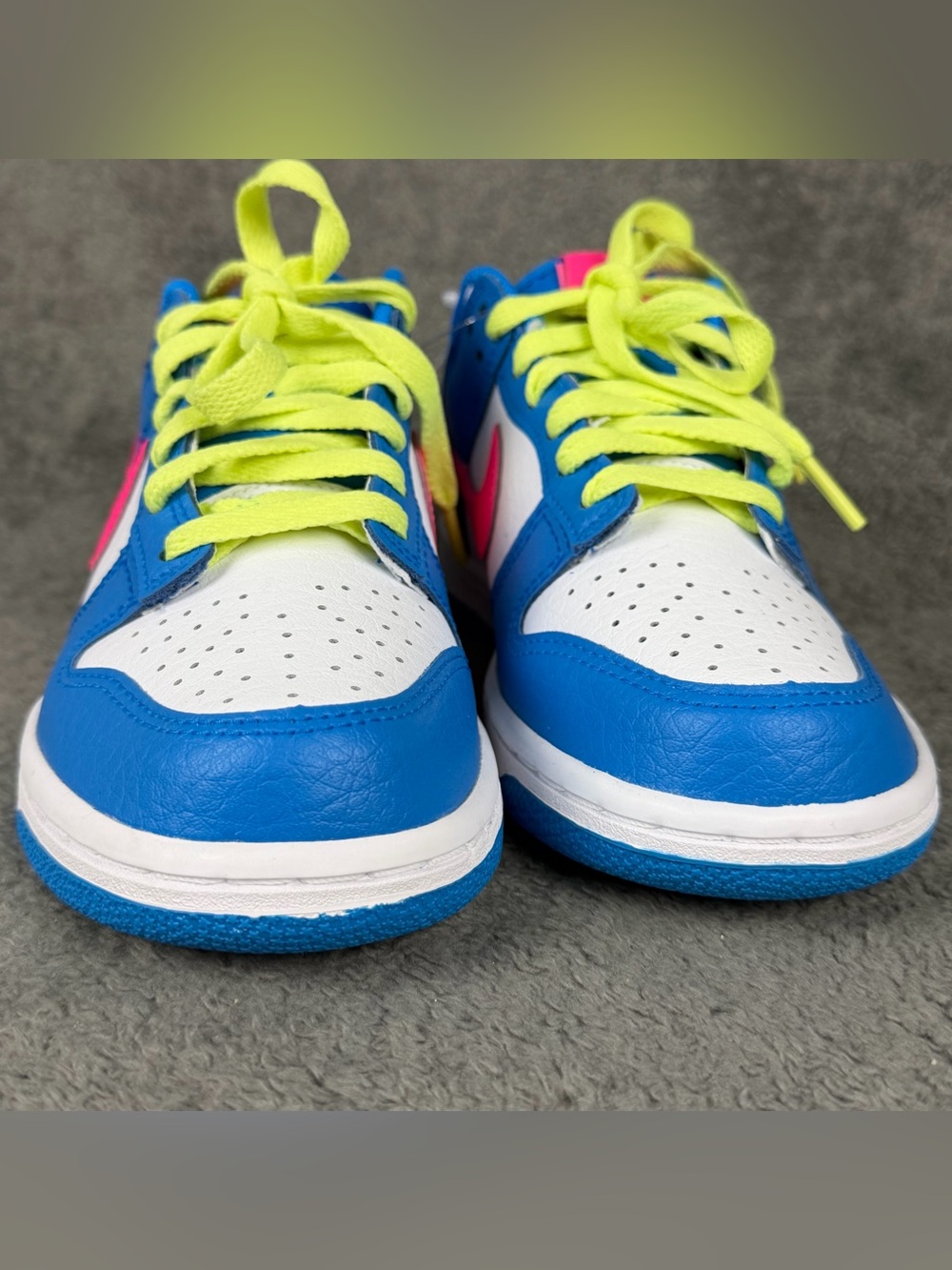 Nike Dunk Low Shoes Womens Size 7 Photo Blue Hyper Pink Sneakers 5.5Y IB7747-406 - Picture 7 of 12